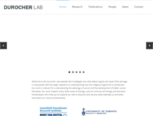 Tablet Screenshot of durocherlab.org